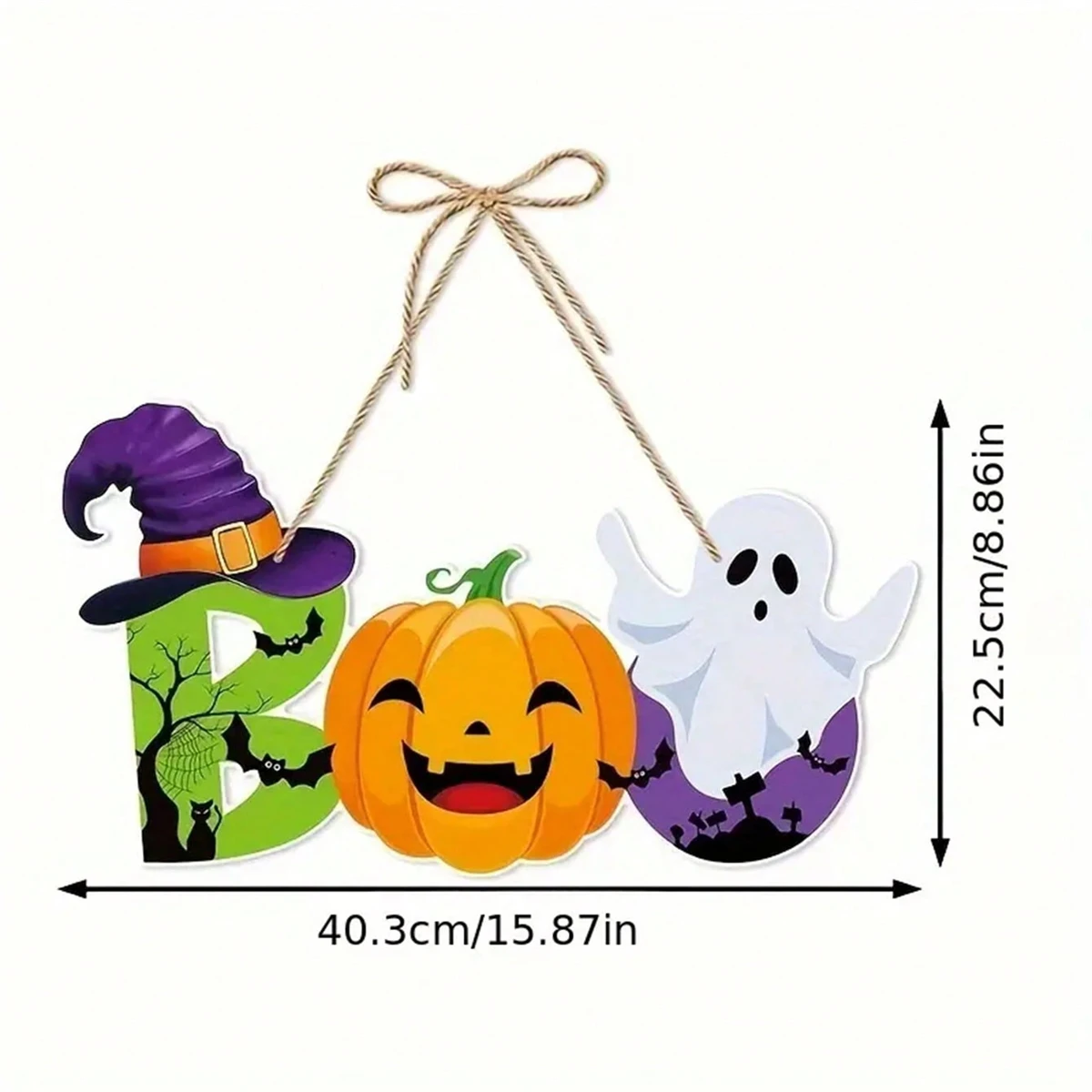 1 piece, pumpkin bat door hanging ornament for Halloween party,Decorate the Halloween pendant for the ghost Festival scene