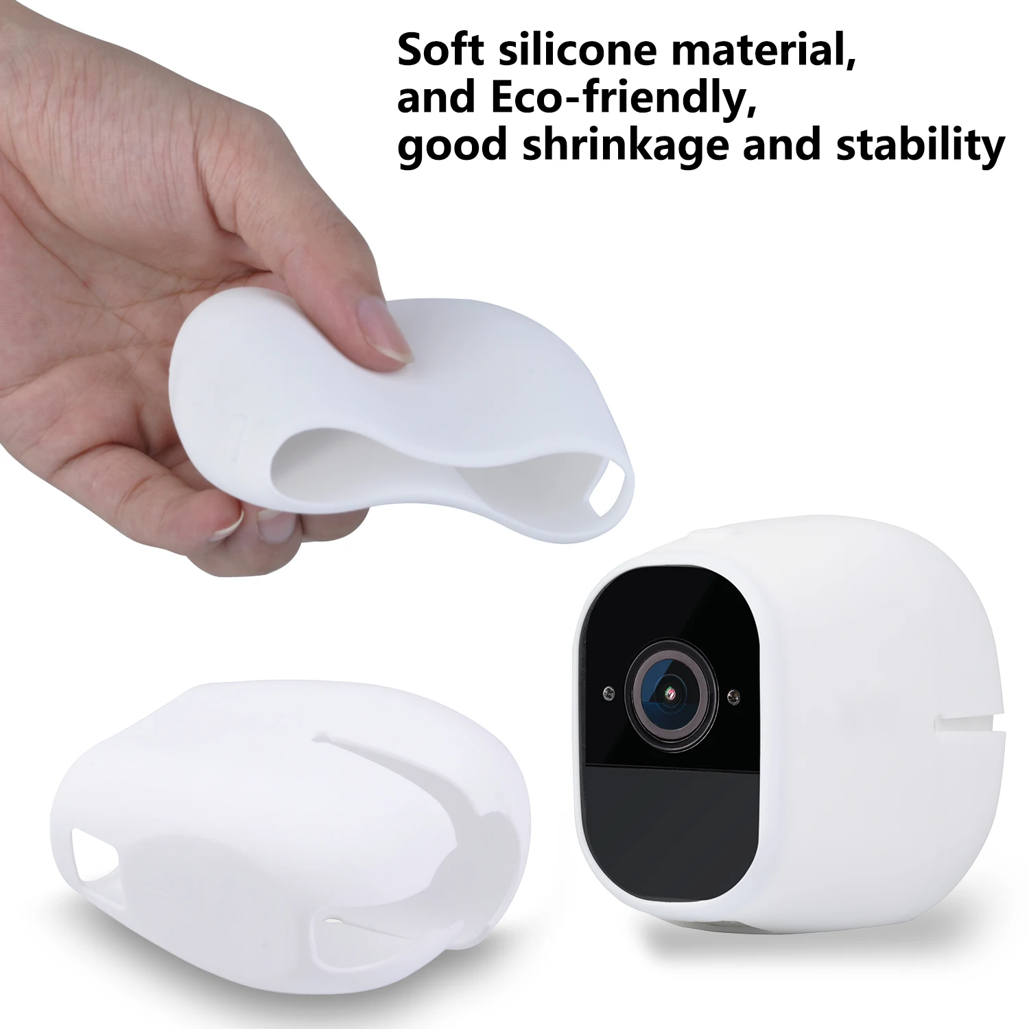 4Pcs White Silicone Cover for Arlo Ultra/Ultra 2 & Arlo Pro 3/Pro 4 Weatherproof Protective Case Camera Security Skins