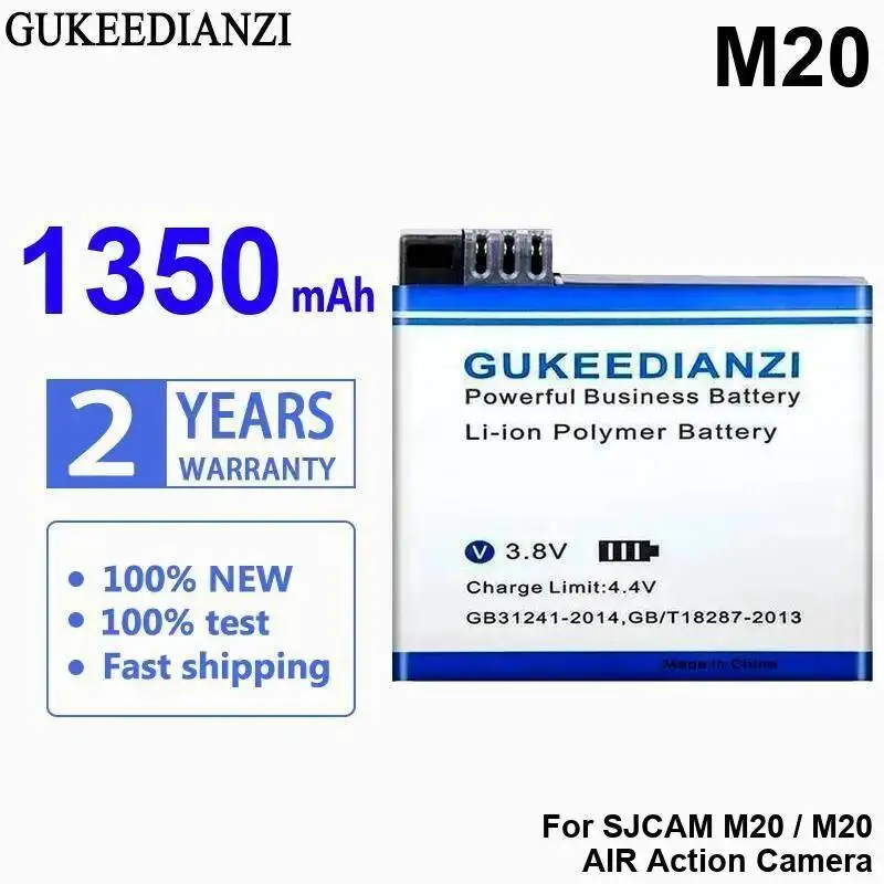 Batterie longue durée 1800mAh pour SJCAM SJ9 SJ10 M20 SJ6 SJ8