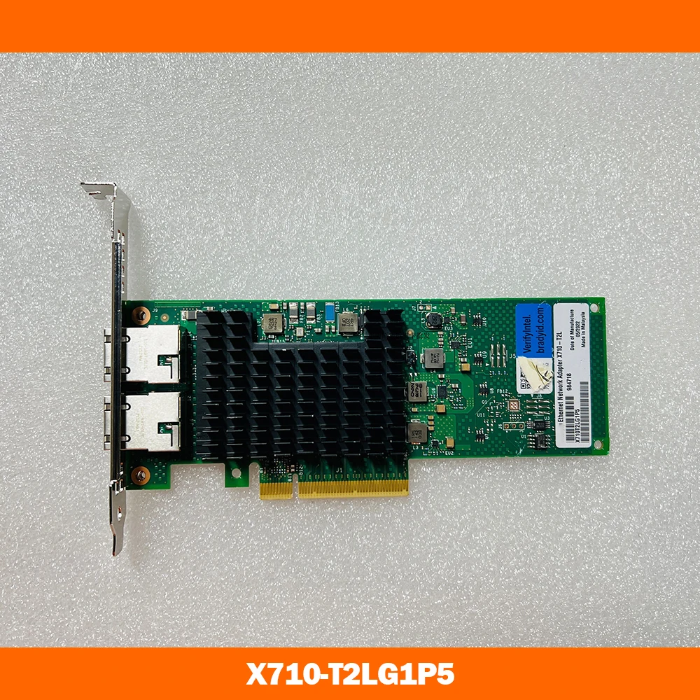For Intel X710-T2L dual port 10 Gigabit Ethernet card 2.5G/10G X710-T2LG1P5 2 For Intel X710 T2L dual port 10 Gigabit Ethernet card 2 5G 10G X710 T2LG1P5