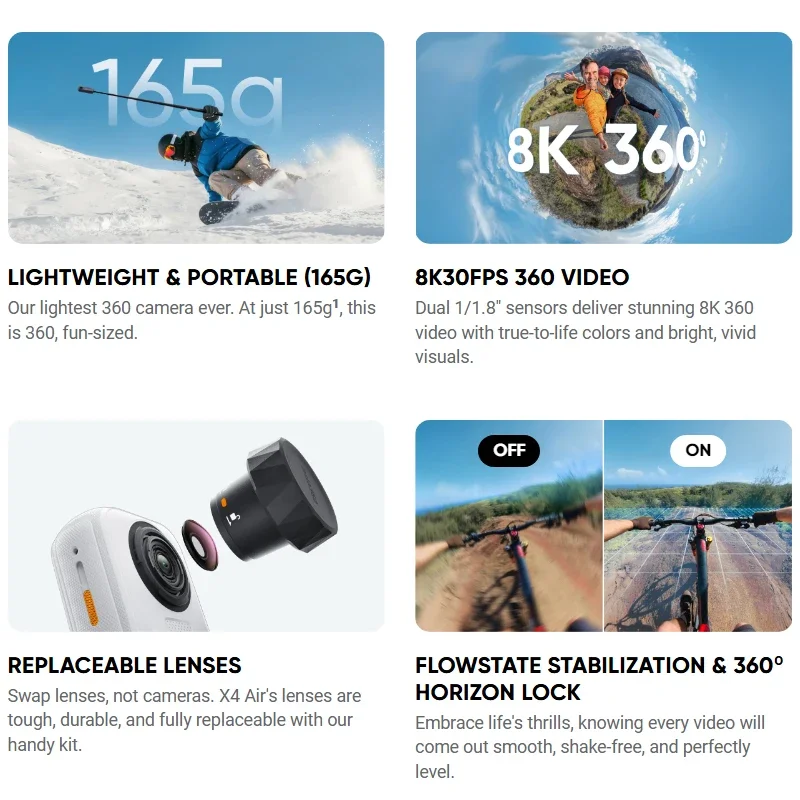 Caméra d'action 4K Ultra HD étanche sous l'eau avec vue sur fond marin, idéale pour les sports nautiques