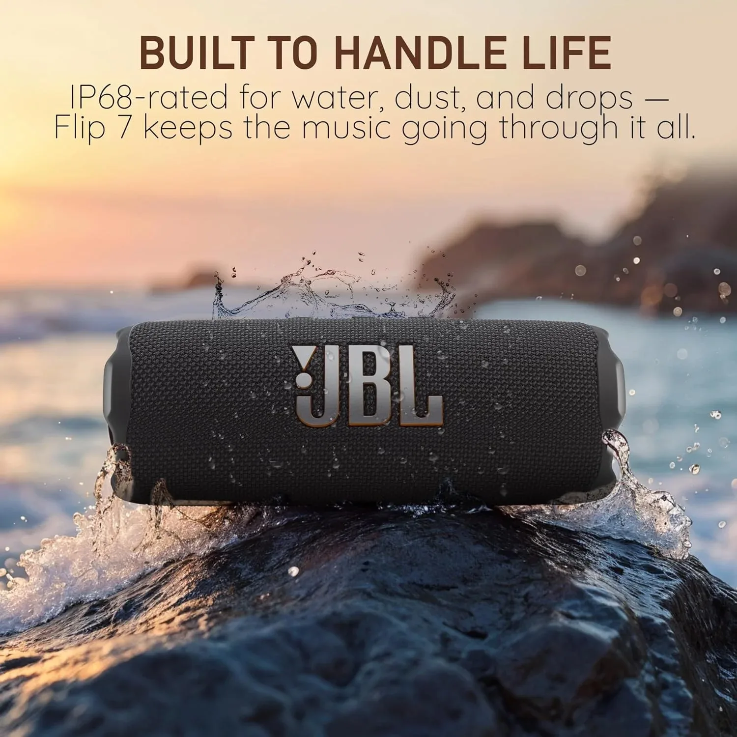 รูปสินค้า ลำโพงพกพา JBL Flip 7 Mini กันน้ำกันฝุ่น บลูทูธ 5.4 เล่นได้นาน เหมาะสำหรับเดินทางและชายหาด