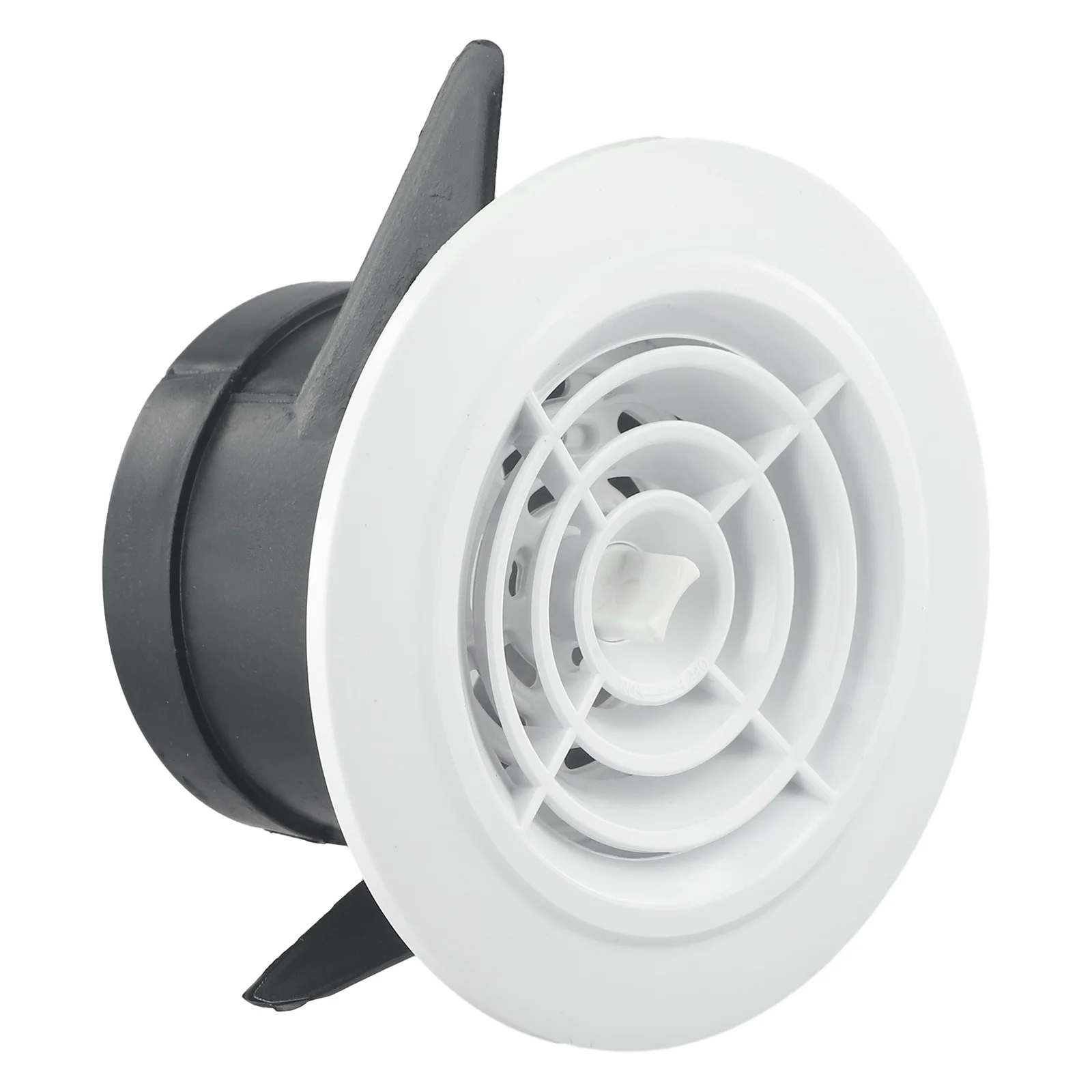 

ABS Ventilation Grille Vent Cover 75-200mm Round Adjustable Wall Interior Vent Grille Diffuser Ducting Ventilation Outlet Cover