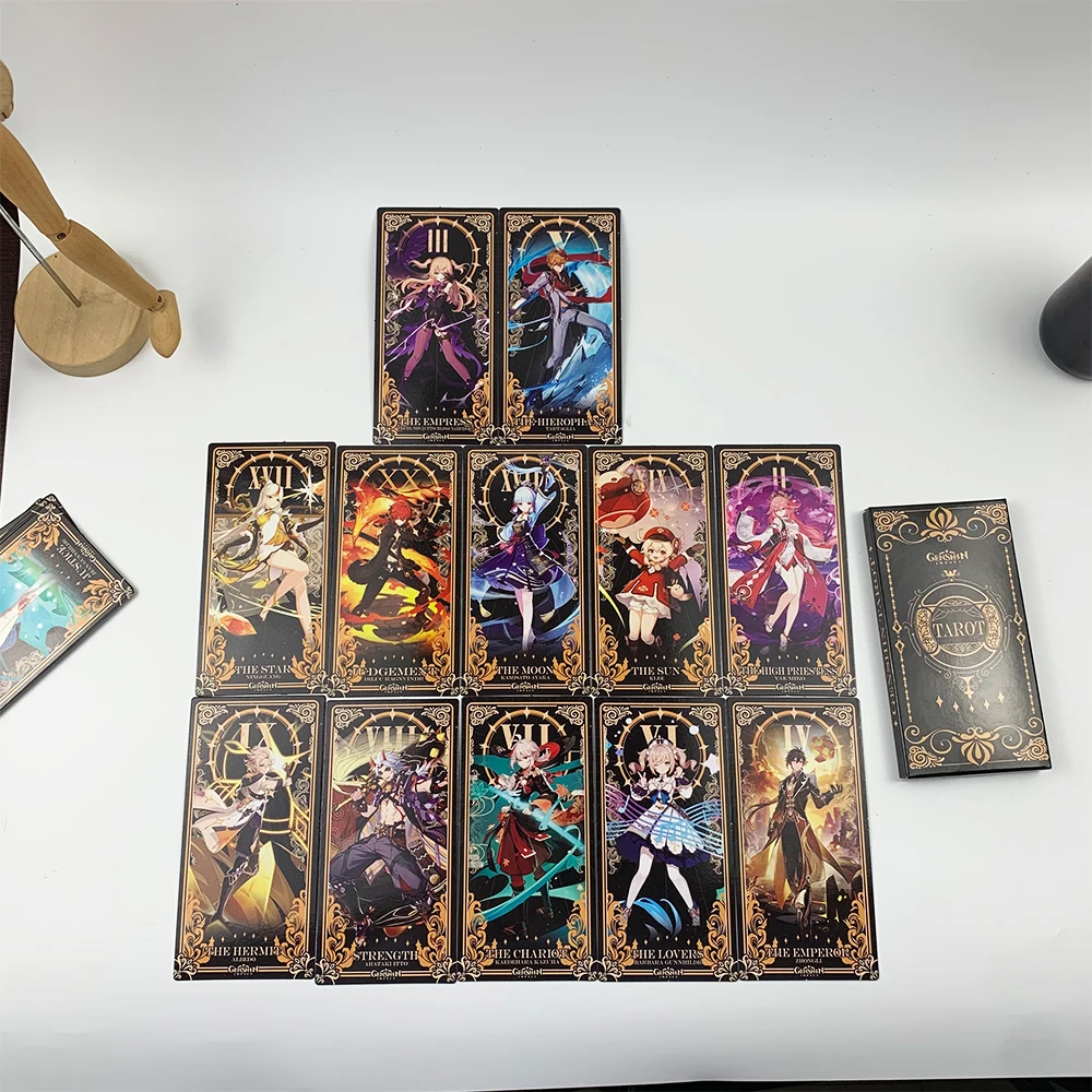 Hot Game Genshin Impact Tarot Cards Poker Diluc Zhongli Klee Friends  Gathering Leisure And Entertainment Props For Fans Gifts - Key Chains -  AliExpress