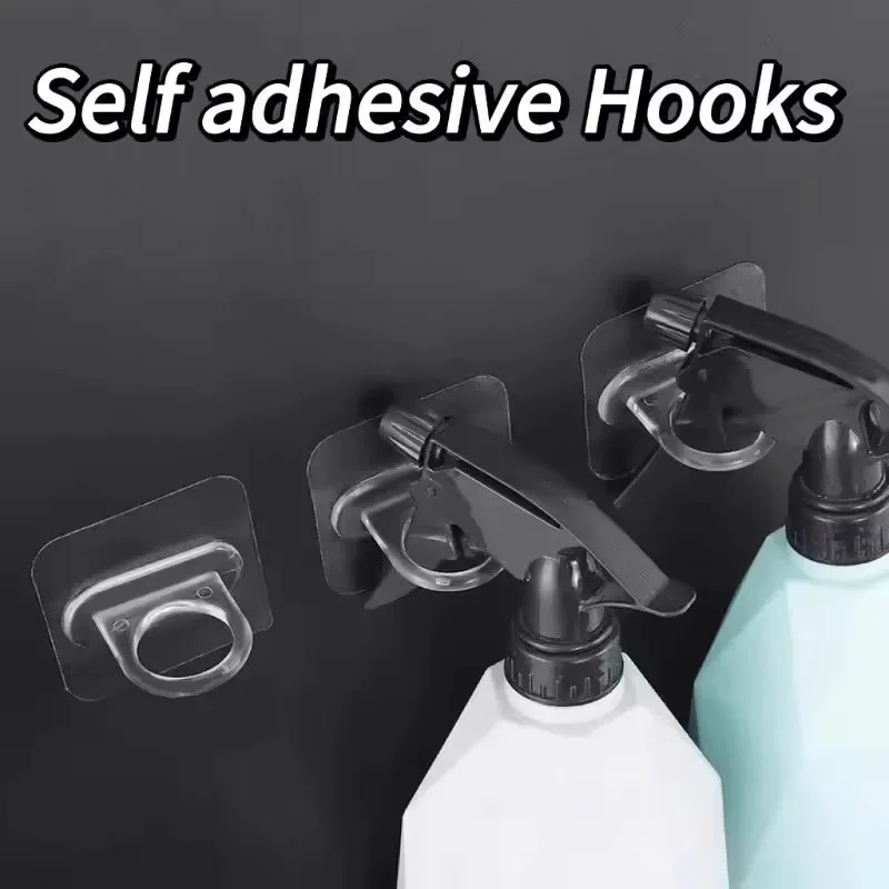 Circular Hook Sticker Multifunctional Storage Small Hook Circular Sticker Wall Mounted Shower Gel Storage Rack 10pcs