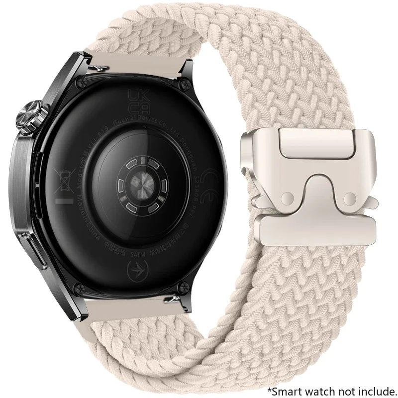 Nylon Braided Loop Strap with Parachute Buckle Bracelet Band