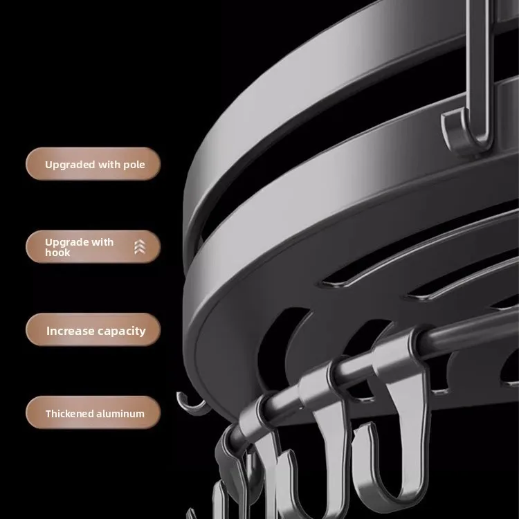 رف مثلث للمرحاض، رف حائط للتخزين غير اللكم