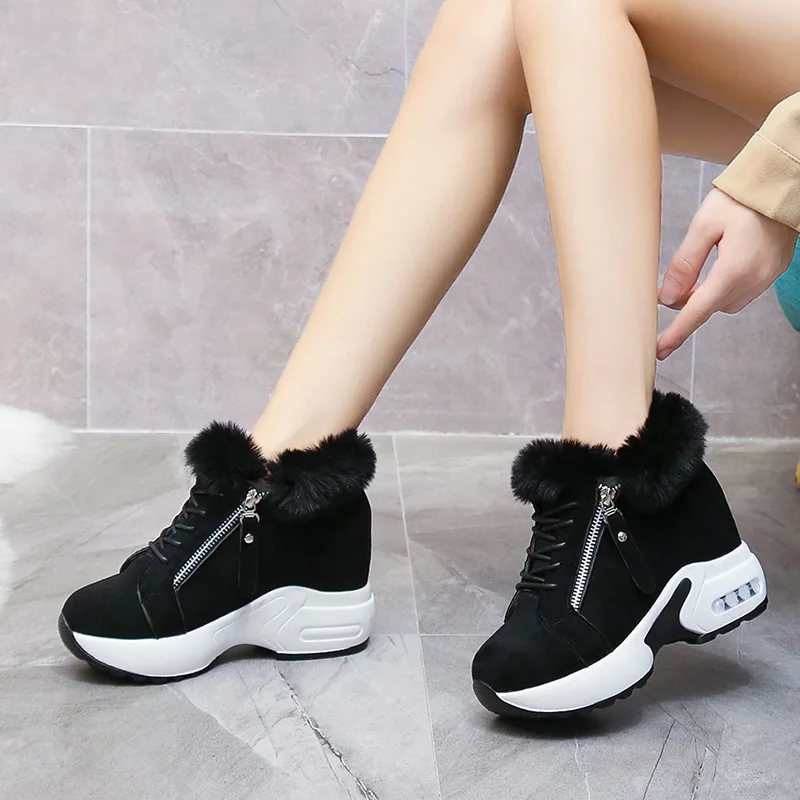 

Кроссовки женские на платформе, повседневные теннисные туфли на толстой подошве, со средней шнуровкой, ремешки для отдыха, черные, лето 2023