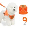 Dog Harness Pet Leash Vest-style Cat Breathable Adjustable Rope Reflective Pet Supplies Small Medium Dog Walking Harness Lead