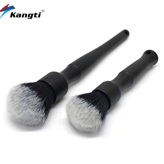 2Pcs Auto Interior Detail Cleaning Brush Ultra-Soft Detailing Brush With Synthetic Bristles Car Dash Duster Brush
