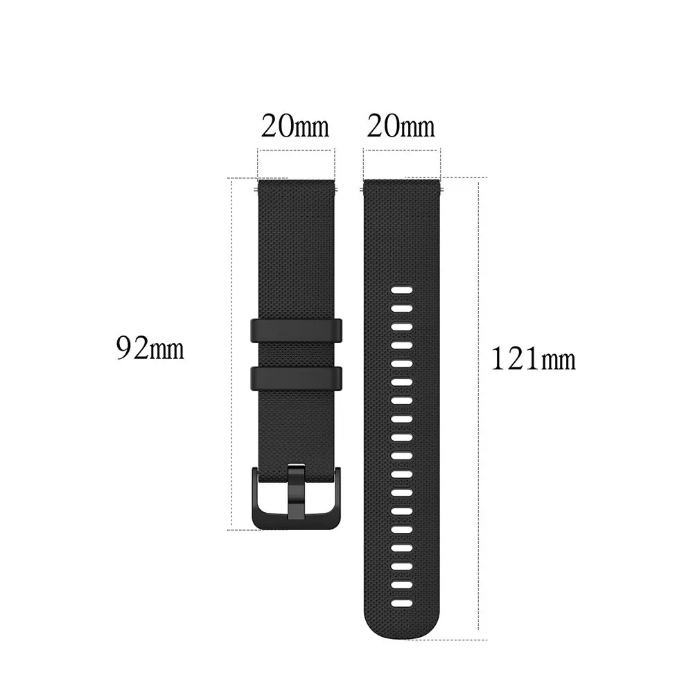 20mm Silicone Watch Strap - Premium Wristband Bracelet