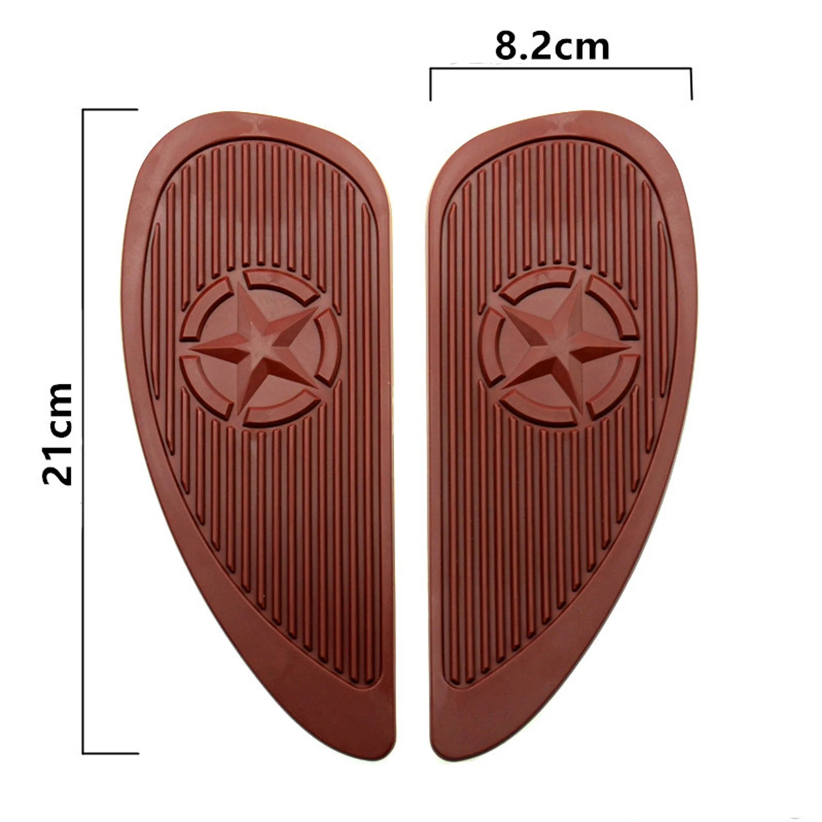 

1Pair Motorcycle Vintage Tank Knee Pad Retro Motorcycle Gas Fuel Tank Rubber Stickers Pad Protector Sheath