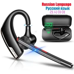 New Bee Wireless Bluetooth Headset with Dual-Mic Noise Cancelling Technology (M51 Russian Black)