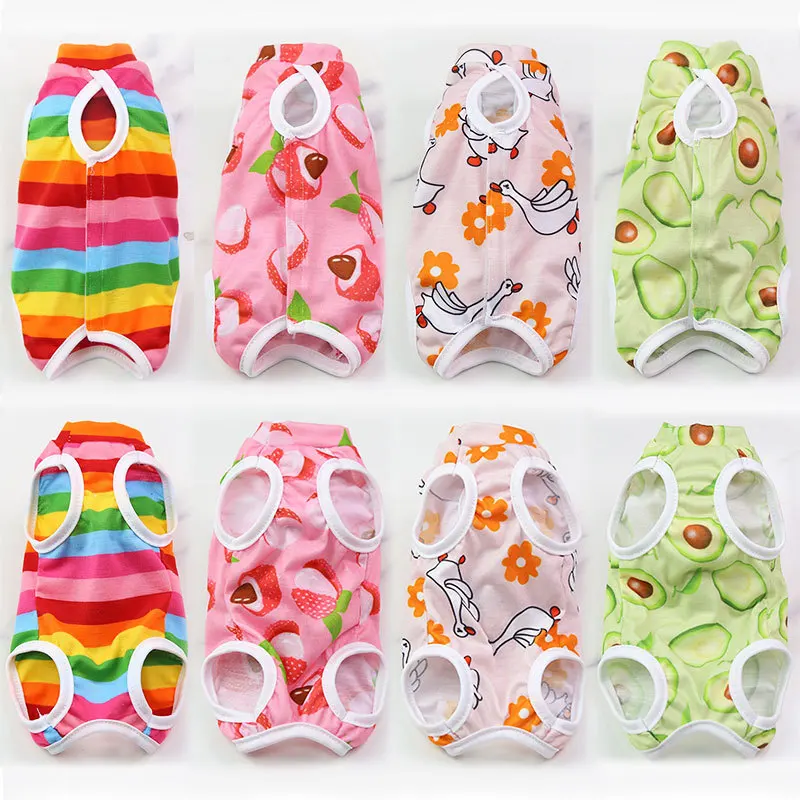Pet Clothes Cat Clothing Female Cat Sterilization Suit Weaning Suit Postoperative Dressing Anti Licking Elastic