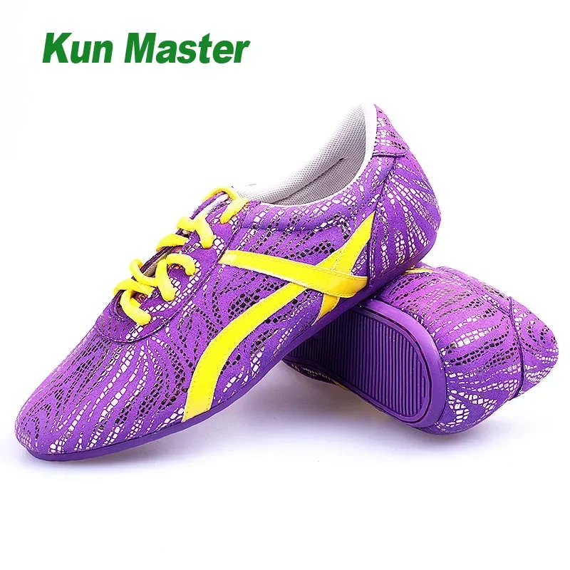 High Quality Cowhide Tai Chi Shoes Soft Real Leather Kung Fu Shoes Martial Arts Sneaker Sports Training Footwear Size 33-43