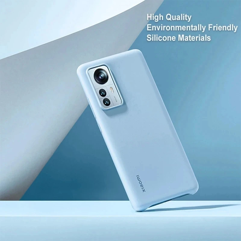 Original Xiaomi Mi 12 / 12S / 12 Pro / 12X Case Silicone Case Skin-friendly Soft Glue PU Back Cover For Xiaomi Mi 12 12Pro Shell 4