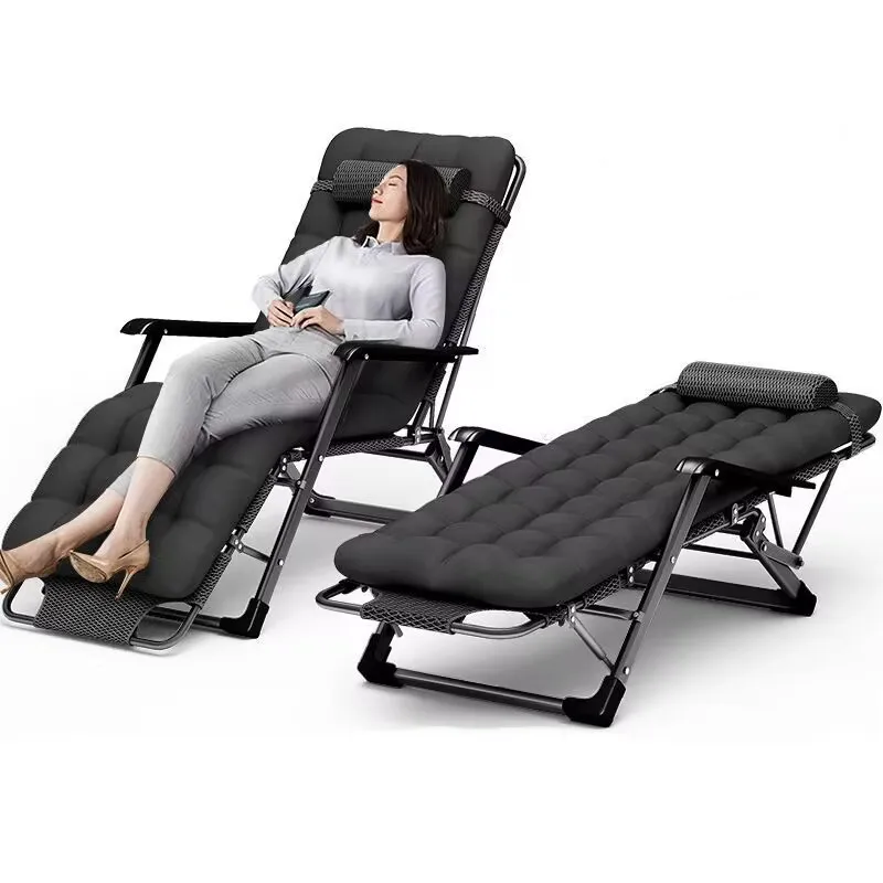 Modern Portable Folding Deckchair Bed for Travel Camping-Multifunction Sun Recliner Outdoor Garden & Bedroom Furniture