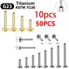 10/50pce14G 16G 20G Labret Lip Piercing Ring Earring Base Lip Body Jewelry Plug-in Base G23 ASTM F136 Titanium Wholesale 1