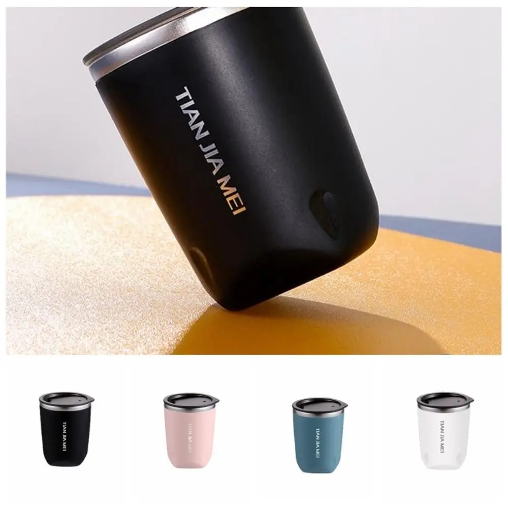 

300ML Thermal Coffee Mug Drinkware Double Layer 304 Stainless Steel Vacuum Flask with Lid Leak-Proof Thermal Cup Milk Tea
