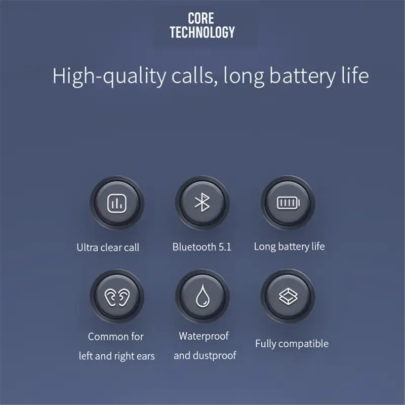 New V9 Wireless Bluetooth Earphone with HIFI Stereo HD Mic Handsfree Headset Stereo Headphones For Samsung iPhone Xiaomi Earbuds - Image 6
