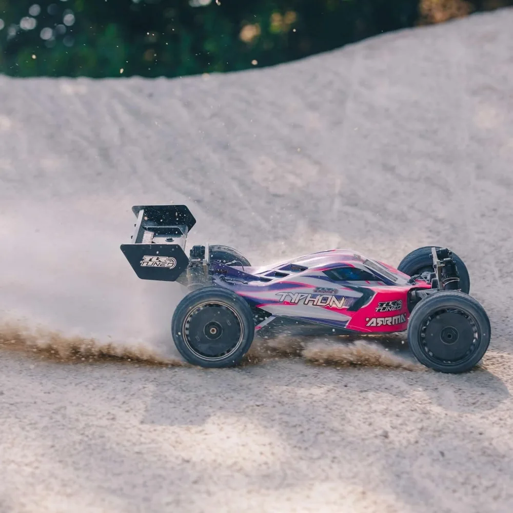 RC Car 1/8 TLR Tuned Typhon 4WD Roller Buggy Pink/Purple ARA8306 for rc car parts
