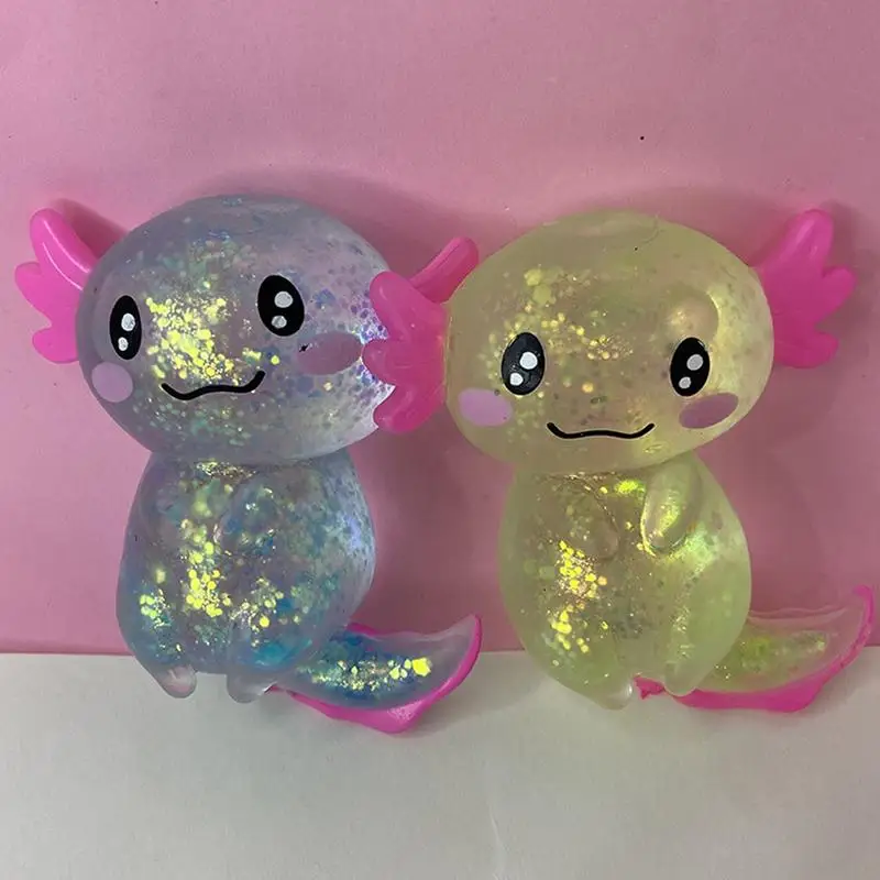 Axolotl Fidget Axolotl Squeeze Fidget Toy Fun and Cute Toys for Stress Relief Flexible Toys for Kids and Adults Sensory Toys 3