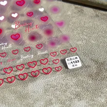 

Nails Sticker Decals High Quality Translucent Love Heart Nail Art Stickers Valentine's Day DIY Manicure Decoration Manicure
