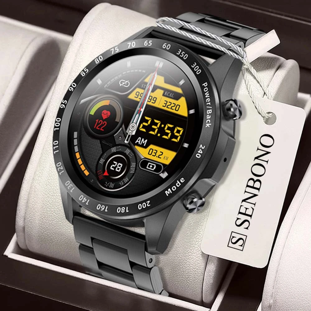 2022 Men Smart Watch Heart Rate Blood Pressure IP67 Waterproof Sports Fitness Luxury Watch Bluetooth Call Smartwatch Music Clock