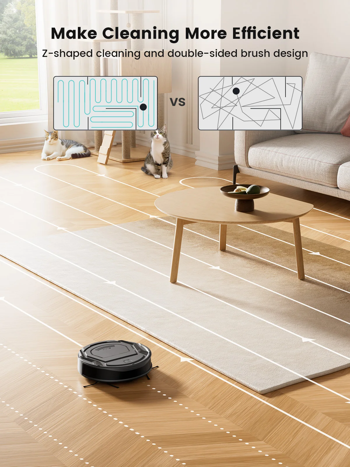 Robot Aspirateur Nettoyage Connecté Auto-Charge M210P Lefant
