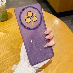 Glitter Shockproof Phone Case with Lens Protection and Soft TPU Shell - Realme14Pro Plus (PURPLE)