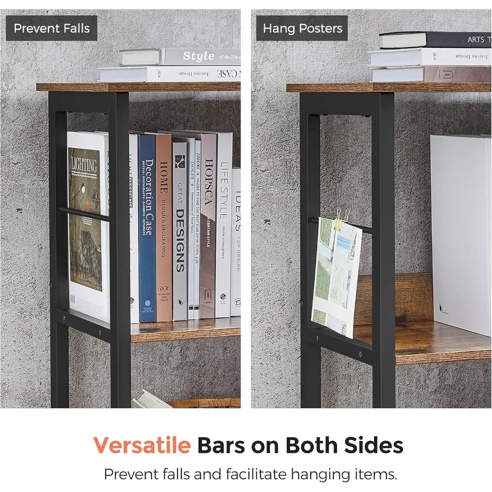 Cube Shelf, Console Table, TV Stand with 6 Storage Cubes, Living Room, Bedroom,13 x 47.2 x 31.5 Inches Industrial Design 6