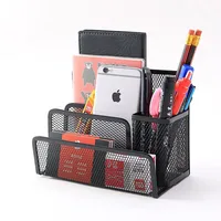 Papers Trays Notebook Stand Rack Desk 3-layer Black Metal Iron Mesh Holder for Magazine Document File Book Rack Organizer Office 2