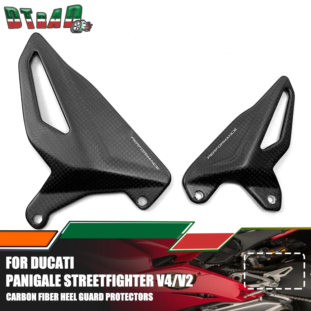 Per Ducati Panigale V4 V4S V4R Streetfighter V4/S V2 Protezione Del Tallone In Fibra Di Carbonio Pedane Pedane Accessori Moto