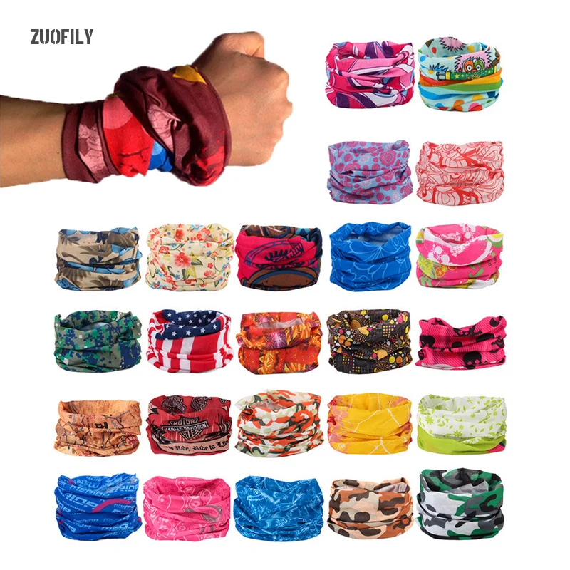 Colorful Neck Gaiter Men Women Solid Color Cycling Motocycle Bandana