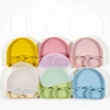 New Design Silicone Dining Plate Suction Cute Cartoon Rainbow Dishes Toddle Training Feeding Sucker Bowls Children's Tableware 1