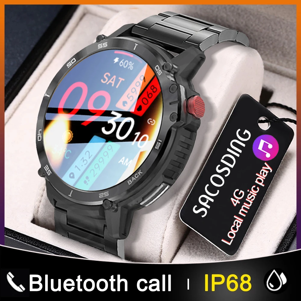 

New Men Smartwatch 4G ROM 1G RAM 400mAh Sports Watches ip68 Waterproof Smart Watch Men 2023 Bluetooth Call 1.6 inch 400*400 HD