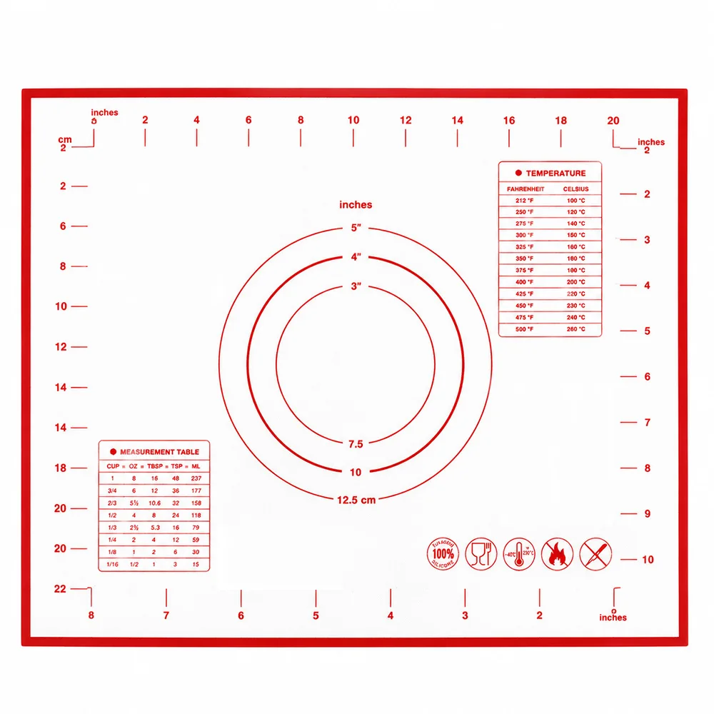 Silicone Non-Stick Baking and Kneading Mat for Kitchen Cooking and Grill