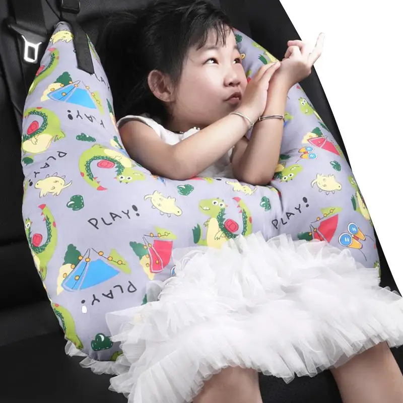 Kids Travel Pillows For Car Children's H Shape Head Support Sleeping Comfort Pillows Skin-Friendly Fabric Sleeping Artifact For