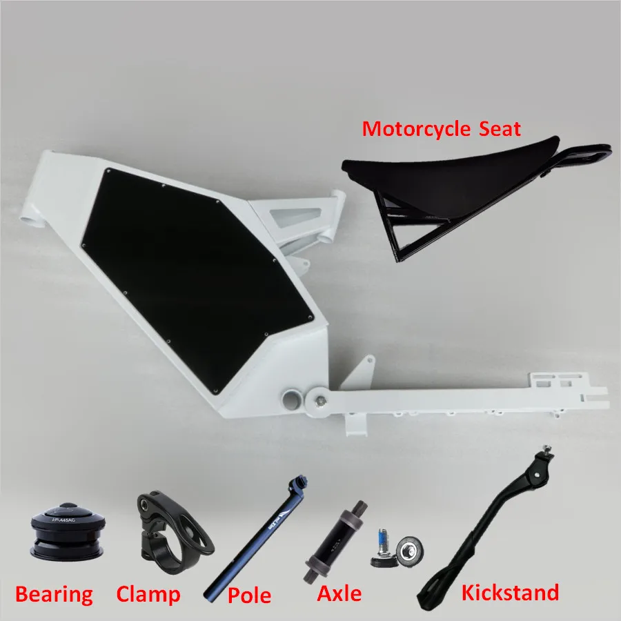 On Sale High carbon steel 3000w 5000w 8000w Electric bicycle frame enduro ebike Closed ebike frame full suspension carbon steel