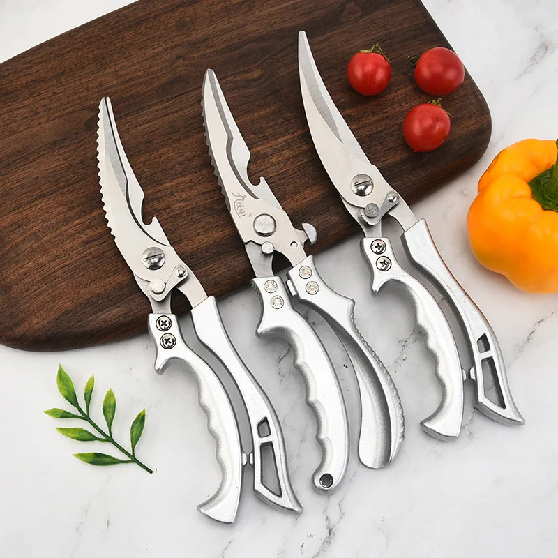 Shuoji Multifunctional Kitchen Scissors Knives Detachable Stainless Steel  Shears Cooking Chicken Bones Strong Scissors Knife - Kitchen Knives -  AliExpress