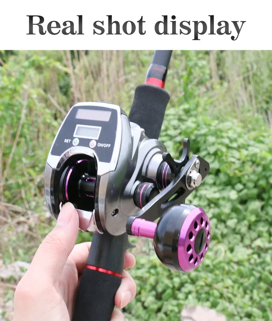 Digital Display Baitcasting Reel, Line Counter, W/t Solar, 6+1BB, 8.0:1