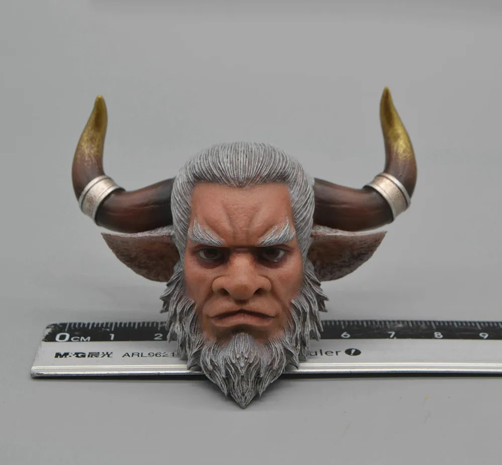 

1/6th HAOYUTOYS H22022 Journey to the West Monkey King Wu Kong Bull Demon King Head Sculpture Carving Fit 12" Action Figure DIY