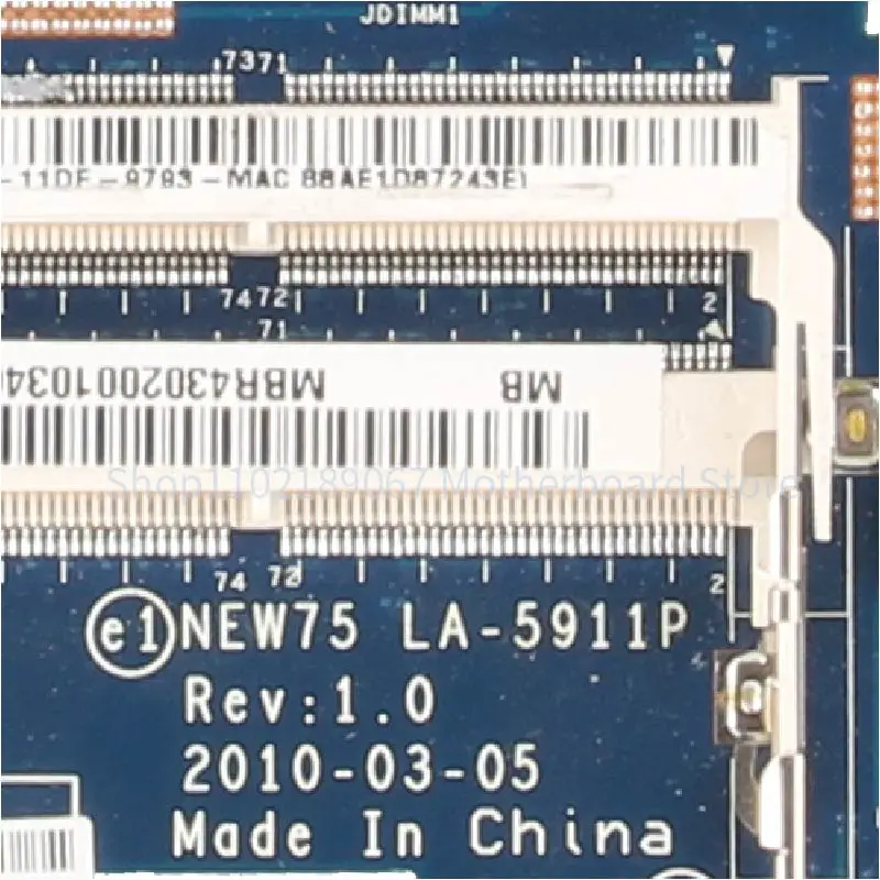 Testado Motherboard Laptop para Acer Aspire La5911p 5551g 5552g Laptop Mainboard 2160774007 216-0772000 Socket s1 Ddr3 Novo - Imagem 2