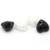 EQUBO 13/15/18/21/25mm White Black Heart Shape Plastic Pearl Buttons for Clothing Large Coat Knitwear Shirt Blouse Handmade Deco 2