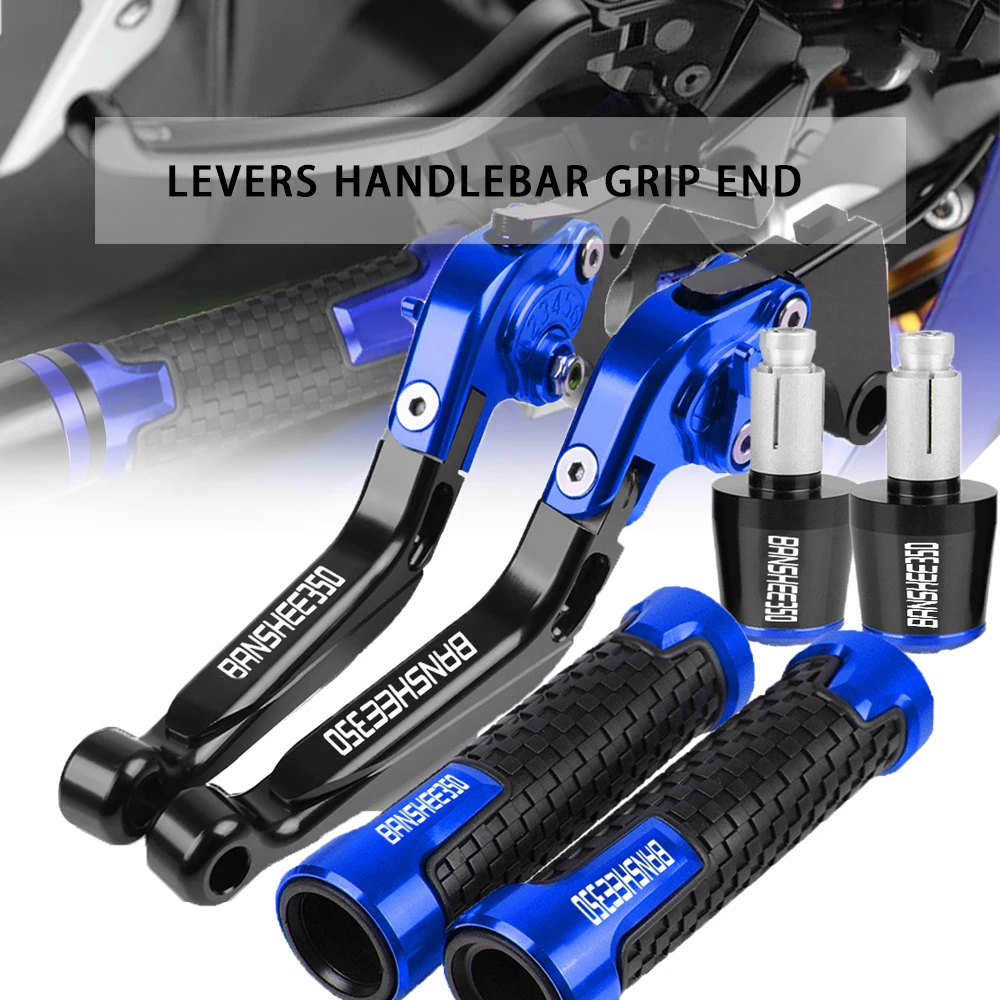 

For YAMAHA Banshee 350 2002-2006 2004 CNC Motorcycle 2005 2003 Banshee350 7/8" 22mm Brake Clutch Pump Lever Handle Grips Set