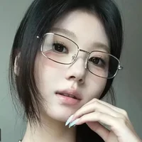 Harajuku Y2K – lunettes Vintage à petite monture carrée pour femmes et hommes, lunettes en métal claires, lunettes de lecture bloquant la lumière bleue 3