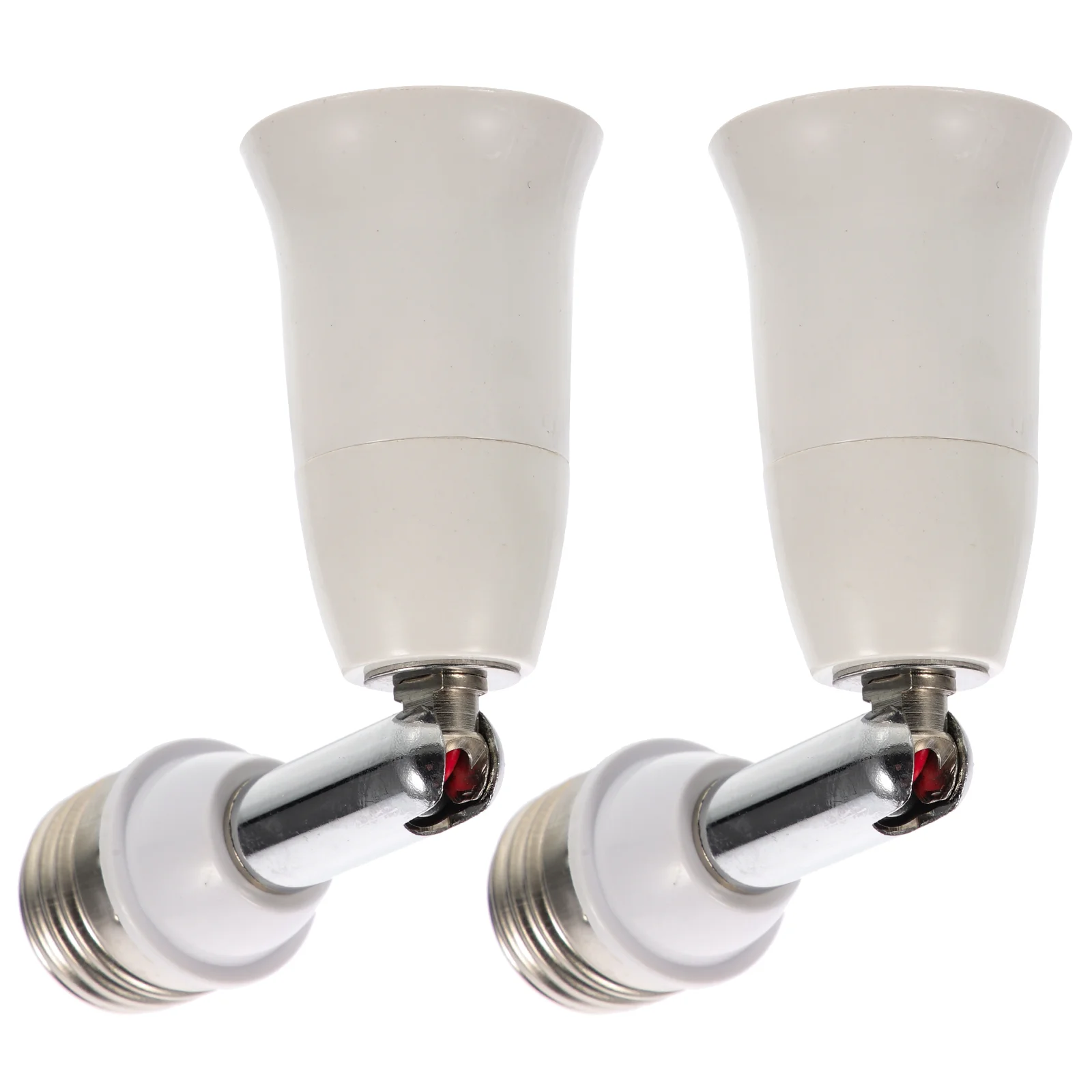 

2 Pcs Extended Bend Socket LED Ceiling Fan Light Bulb Extender Outlet Adapter Outdoor