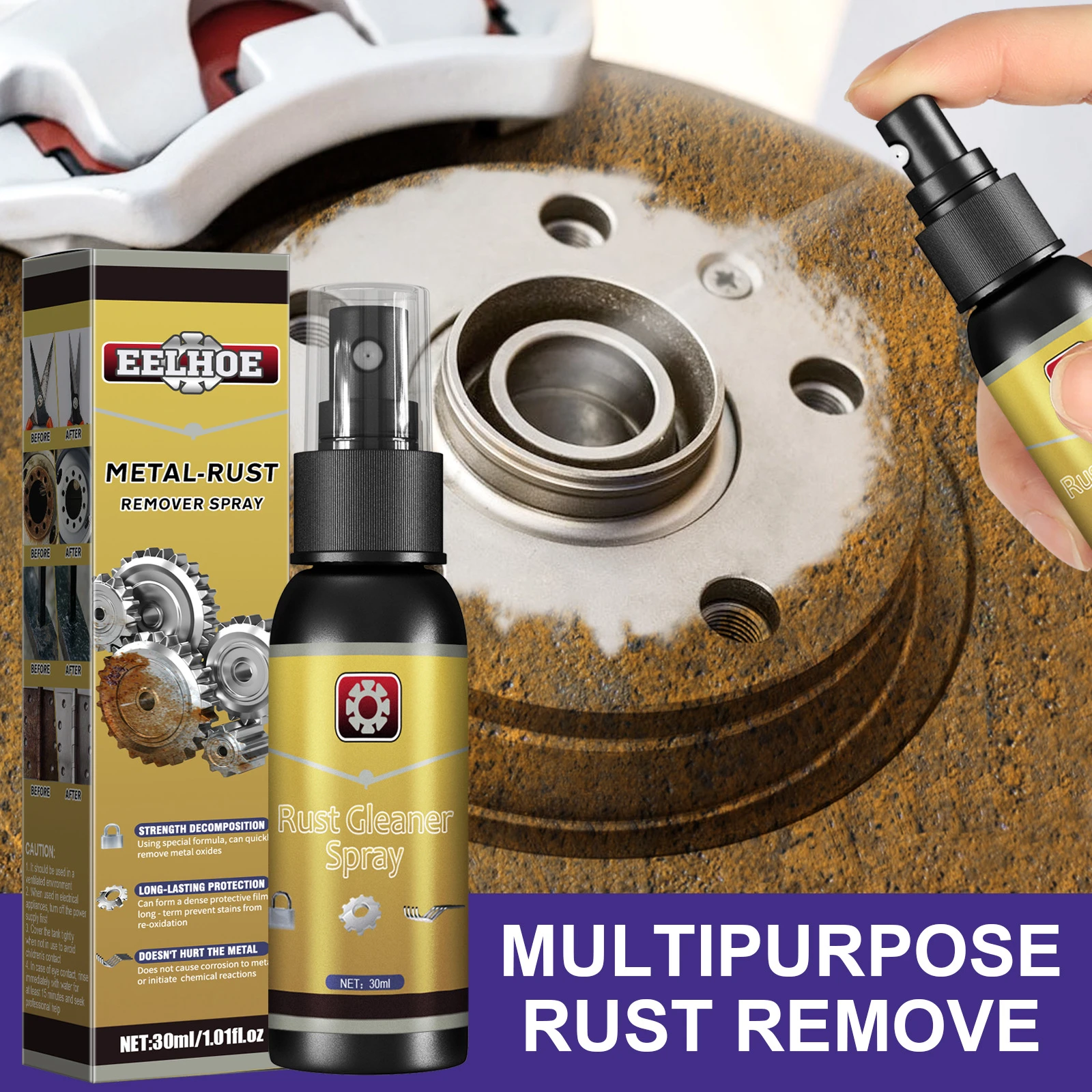 10/30ml Multifunctional Rust Remover Polisher Surface Polisher Rust
