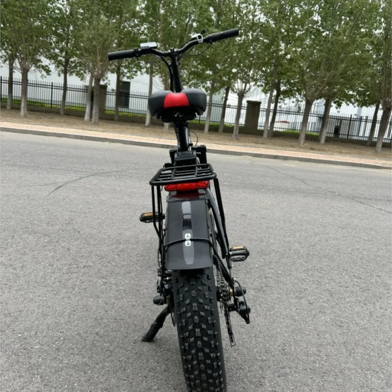 Fat Tire Beach Cruiser Electric Motorcycle Lithium Battery Bicicleta 20 INCH 48V 12A 500W Fat Tire Mode Men's Road EBike