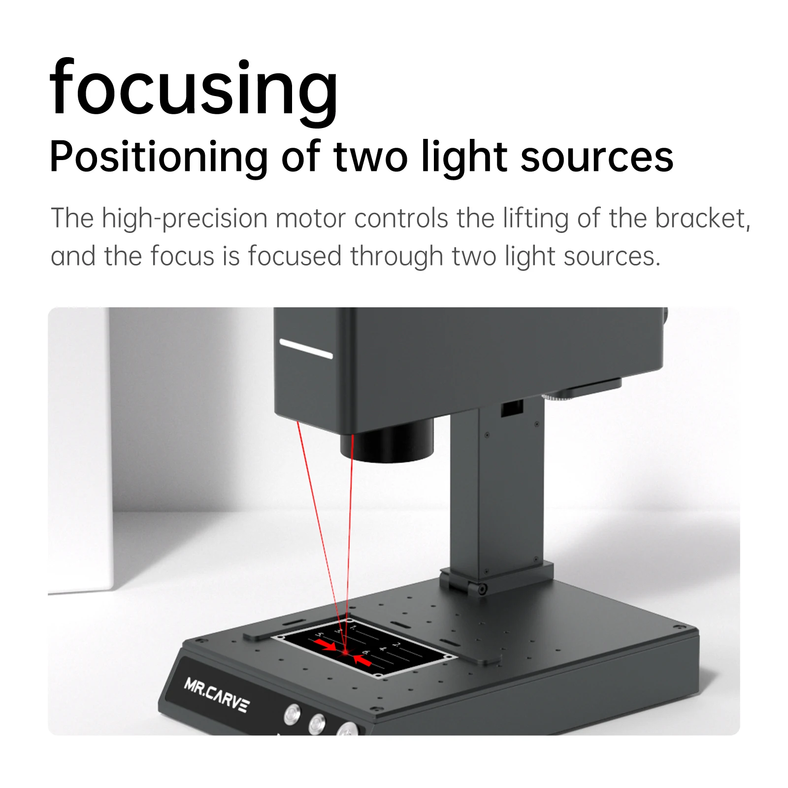 MR.CARVE M4 Double-optical All-material optical Fiber Marking Machine Portable Desktop Metal Engraving Machine